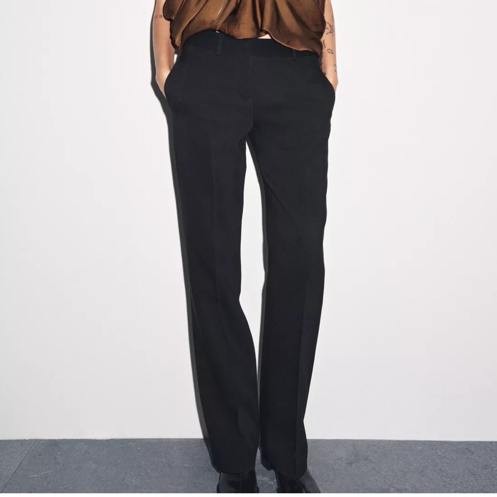 Zara NWT ZW COLLECTION STRAIGHT PANTS